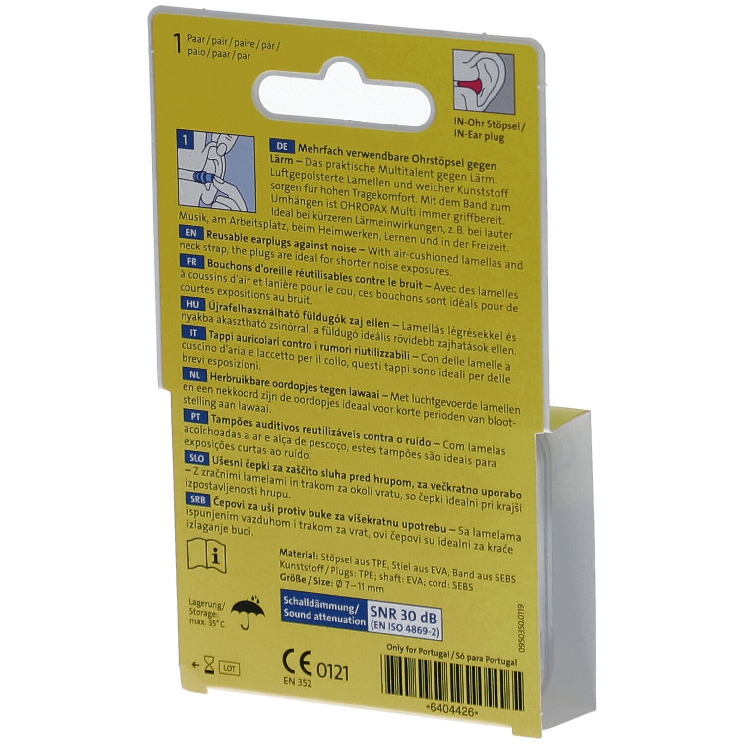 OHROPAX Multi Gehörschutzstöpsel 1 Paar