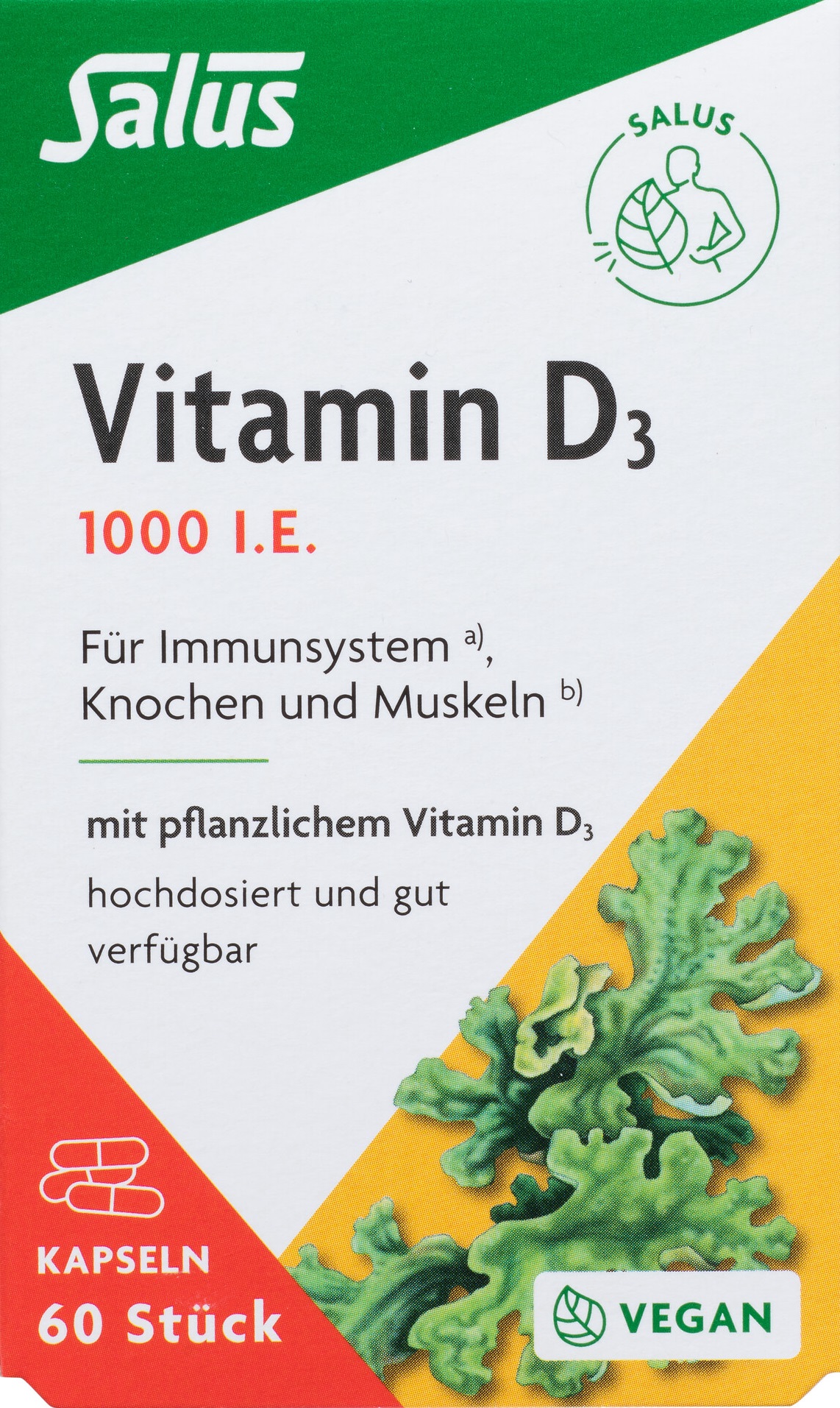 SALUS Vitamin D3 1000 IE Kaps vegan 60 Stk