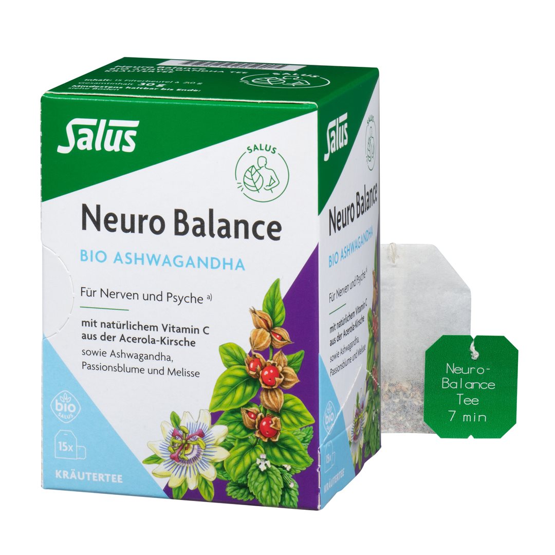 SALUS Neuro Balan Ashwagandha Tee Bio Btl 15 Stk