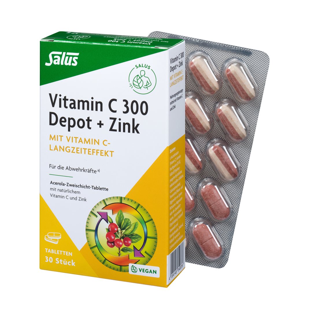 SALUS Vitamin C 300 Depot + Zink Tabl 30 Stk