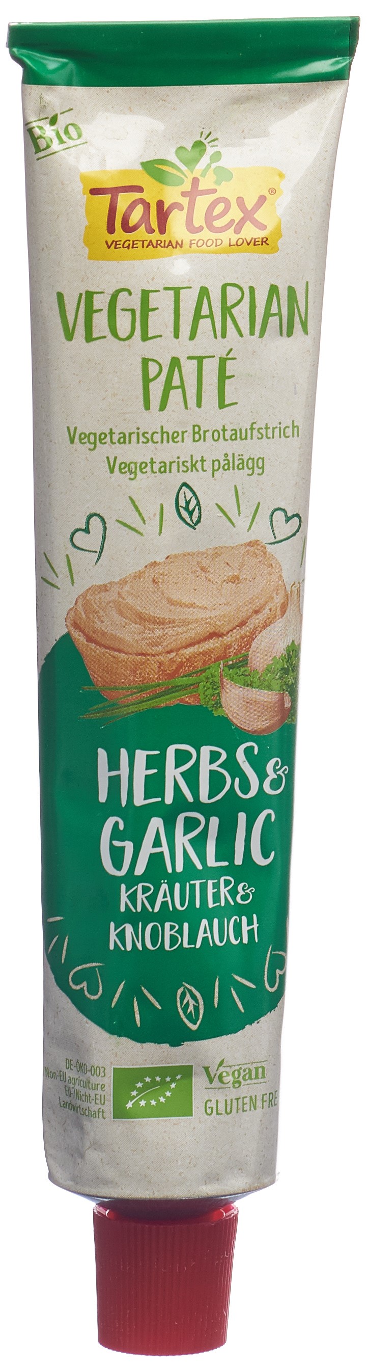 TARTEX Aufstrich Kräuter Knobl Bio Tb 200 g