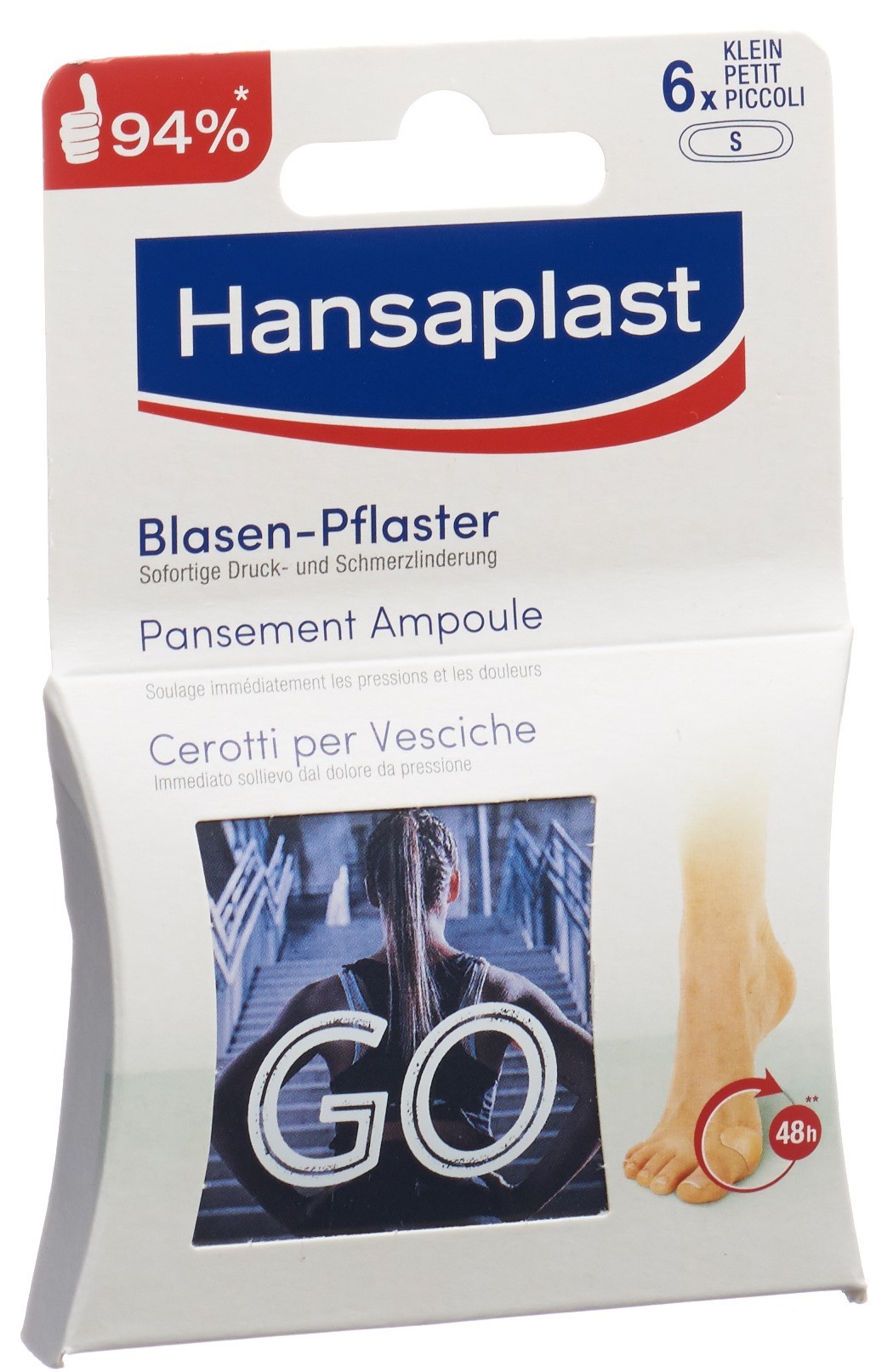 HANSAPLAST Footcare Blasen Pflaster Zehe 6 Stk