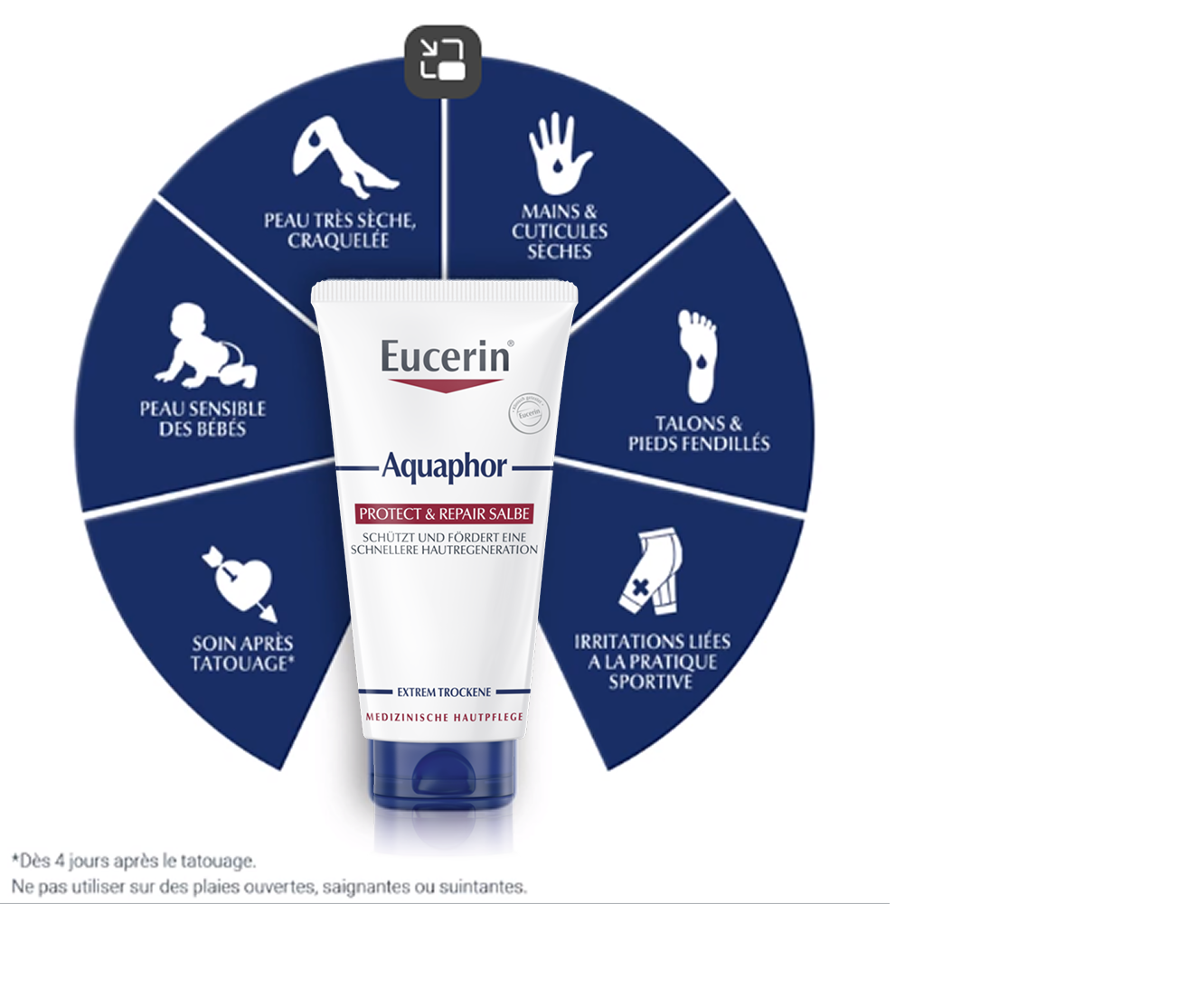 EUCERIN Aquaphor Schutz- & Pflegesalbe 45 ml