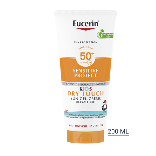 EUCERIN SUN KIDS D Tou Gel-Cr Lot LSF50+ Fl 200 ml