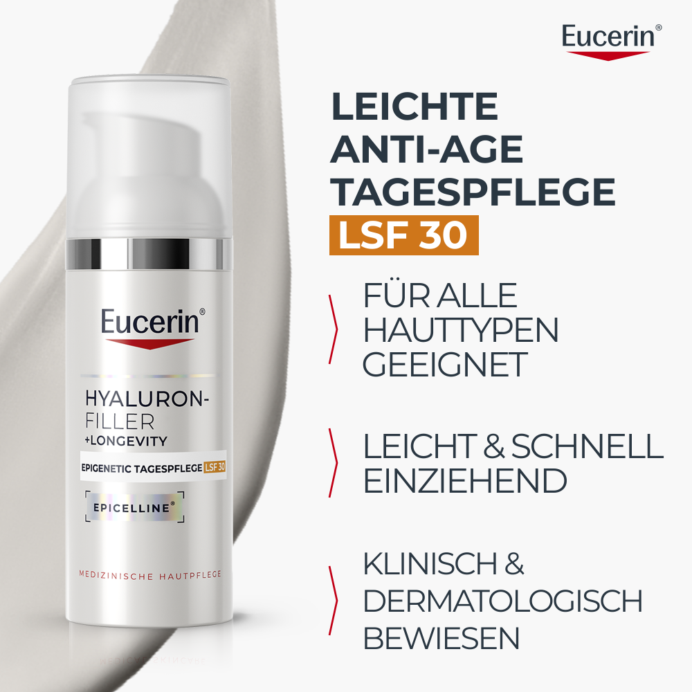 EUCERIN HYALURON-FILLER+LONG Epi Tag LSF30 50 ml