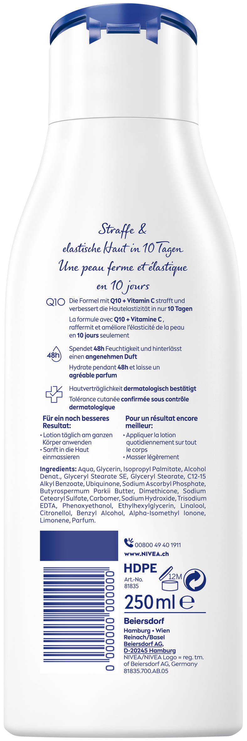 NIVEA Body Lotion Q10 Energy straffend 250 ml