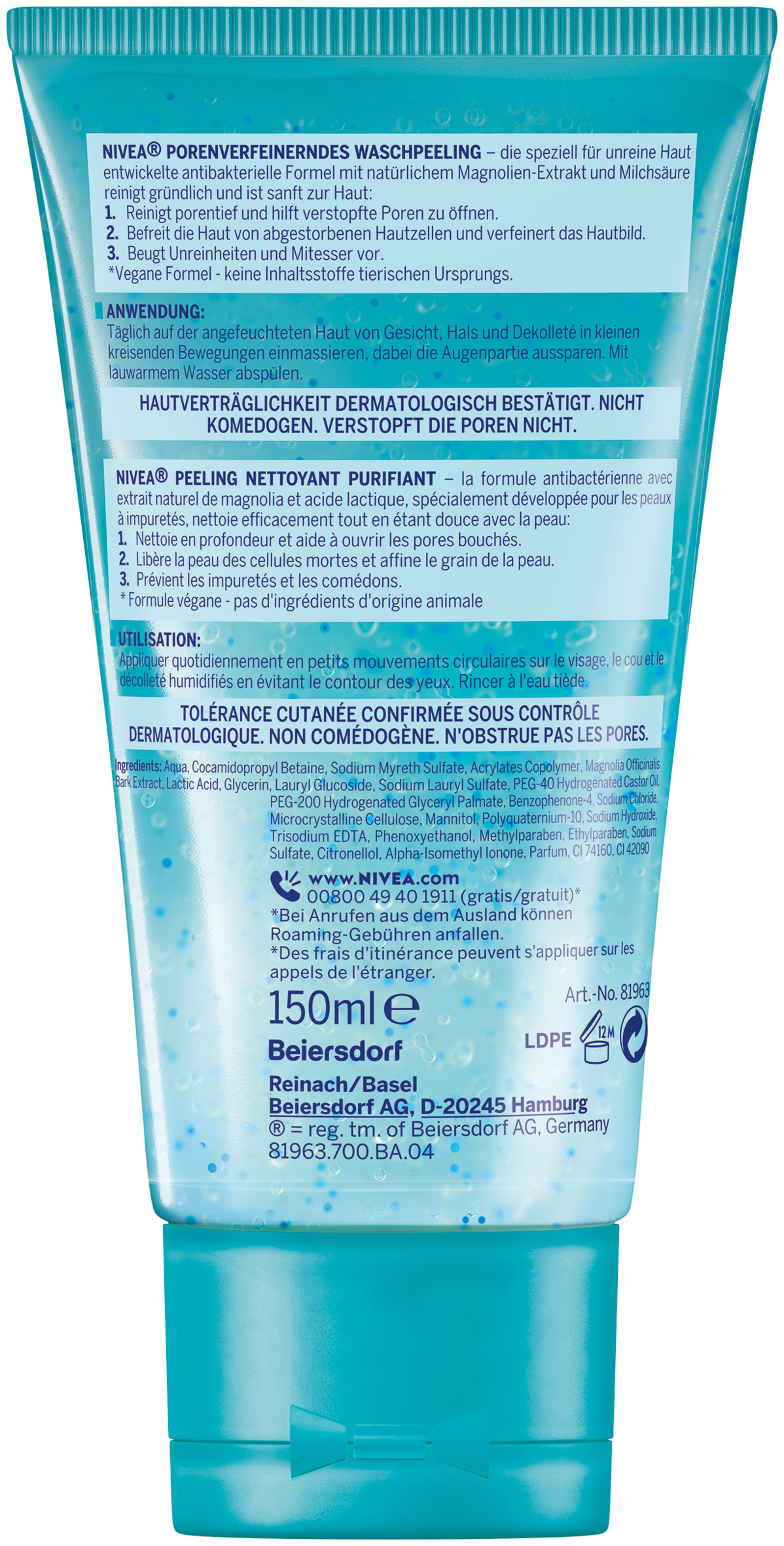 NIVEA Waschpeeling Anti-Unreinheiten 150 ml