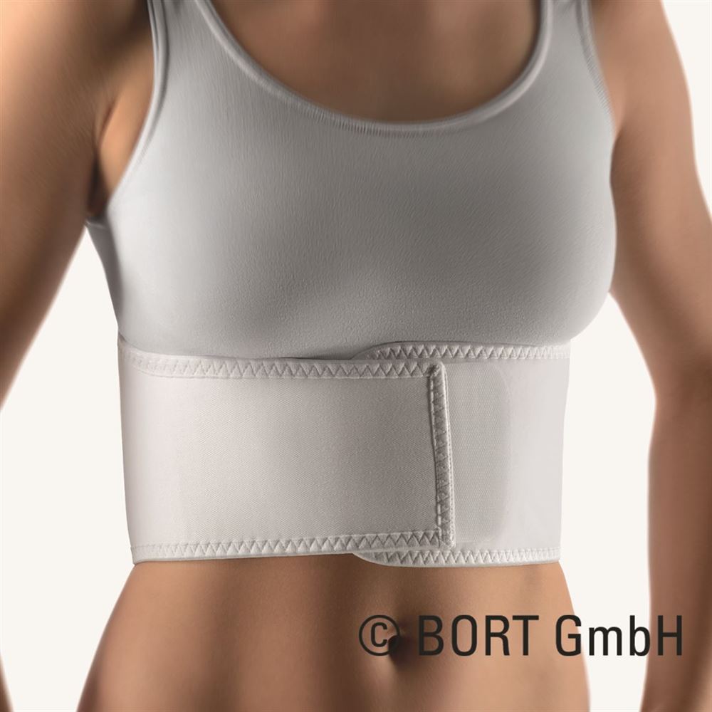 BORT Rippengürtel Damen 12/16cm S -66cm weiss