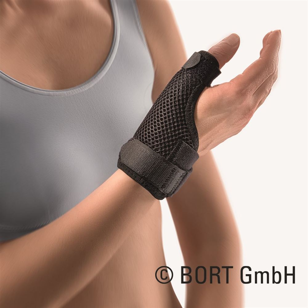 BORT SOFT Daumenschiene lang L -21cm schwarz