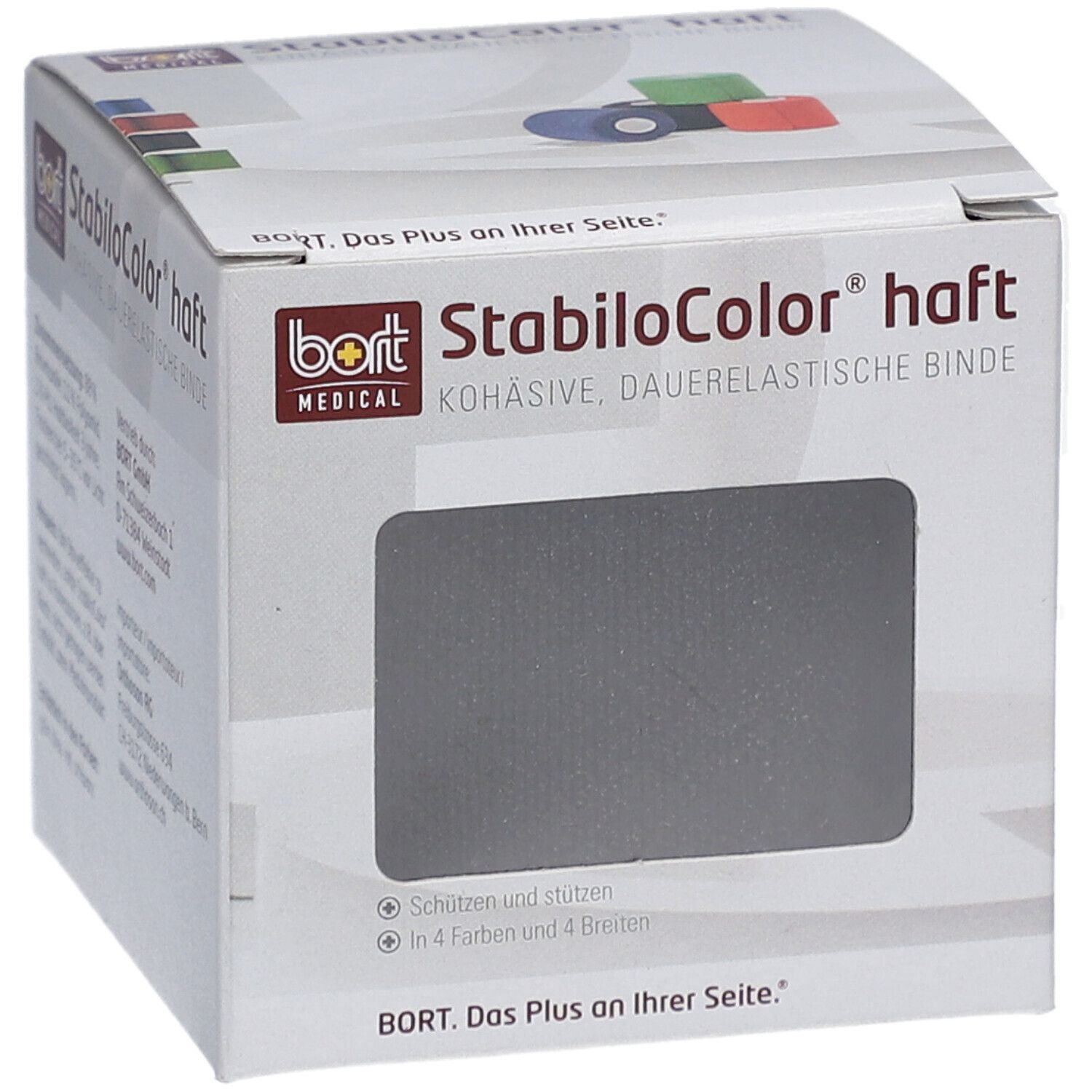 BORT STABILO COLOR Binde 6cmx5m kohesiv schwarz
