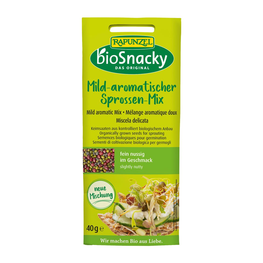 RAPUNZEL Mild aromat Sprossen-Mix bioSnacky 40 g