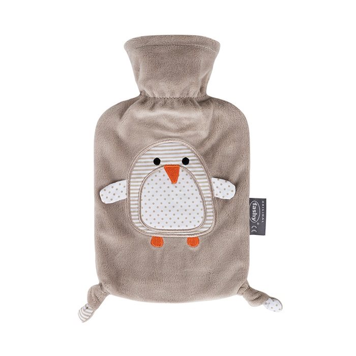 FASHY Kinderwärmflasche 0.8l Pinguin Pia Flauschbe