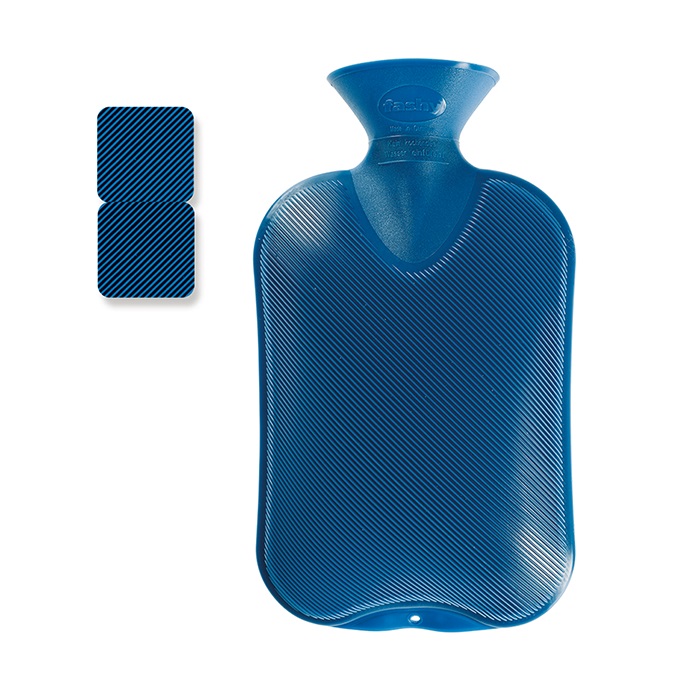 FASHY Wärmflasche 2l Doppellamelle saphir