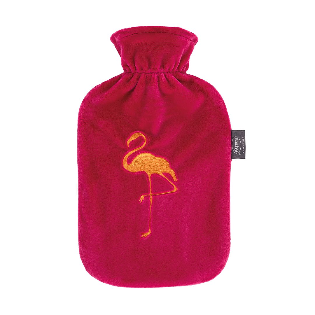FASHY Wärmflasche 2l Flauschbezug mage Stick