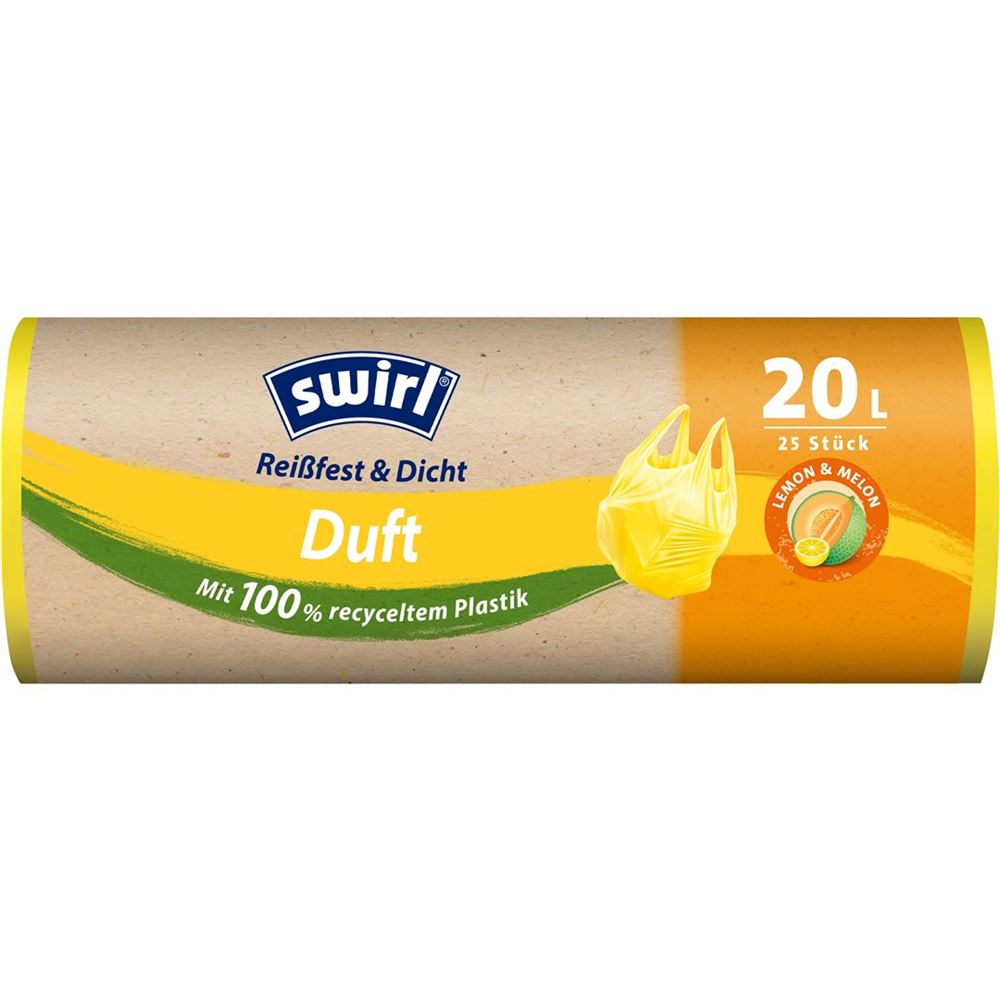 SWIRL Duft-Müllbeutel 20l Lemon-Melon 25 Stk