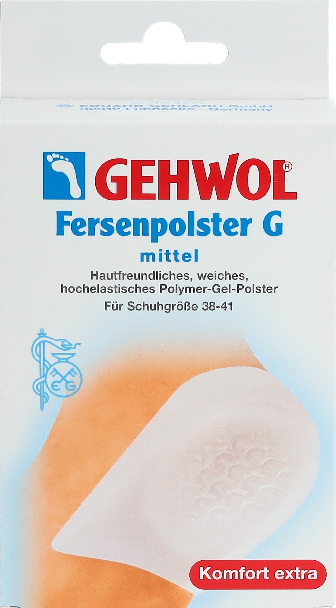 GEHWOL Fersenpolster G mit Gelwellen mittel 1 Paar