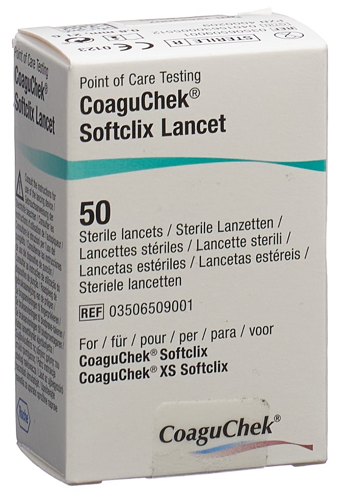 COAGUCHEK XS SoftClix lancettes 50 pce