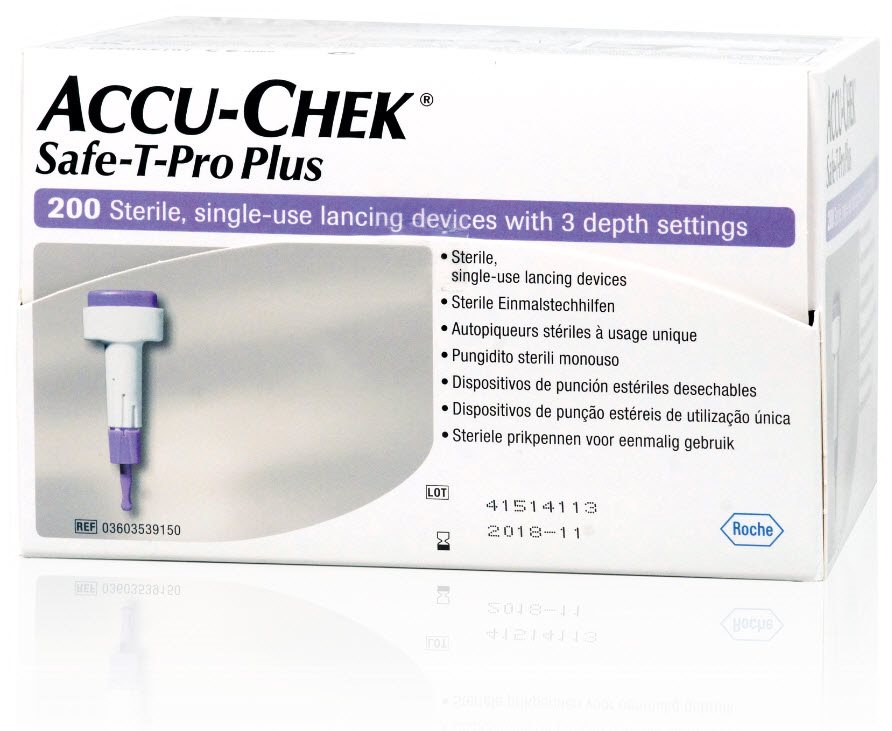 ACCU-CHEK Safe-T Pro Plus autopi usage uni 200 pce