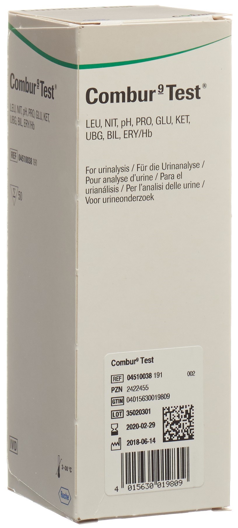 COMBUR 9 TEST bandelettes 50 pce