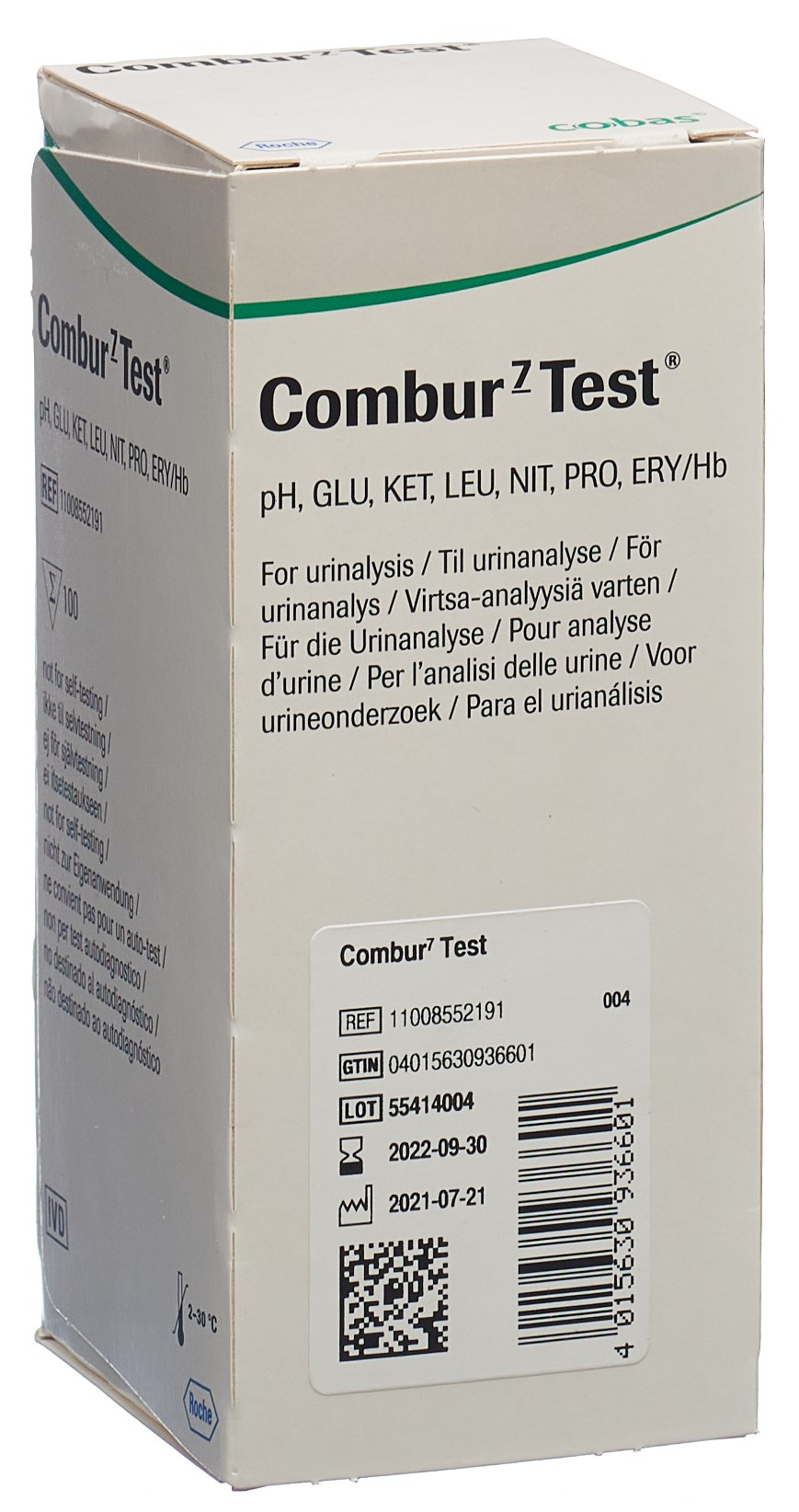 COMBUR 7 TEST bandelettes 100 pce