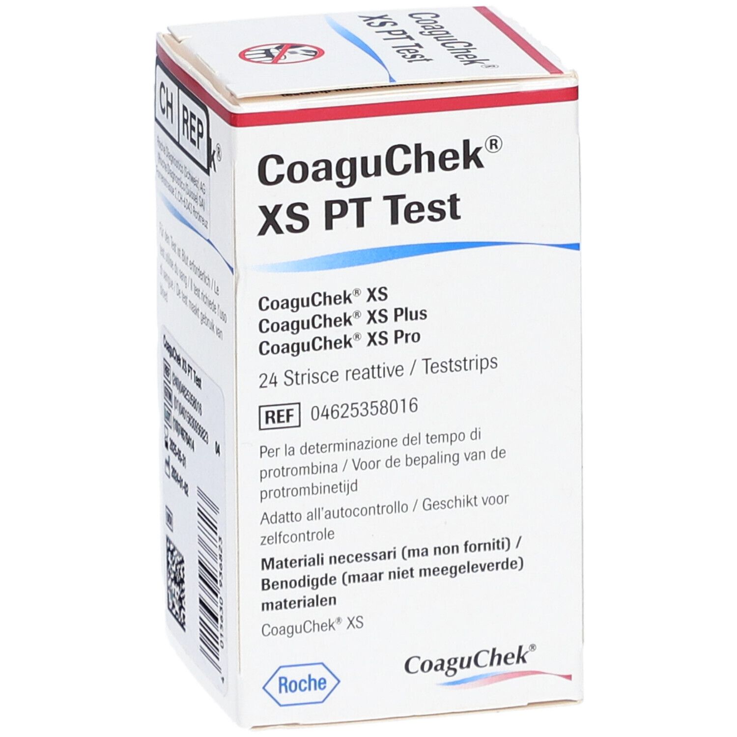 COAGUCHEK XS PT bandelettes 24 pce