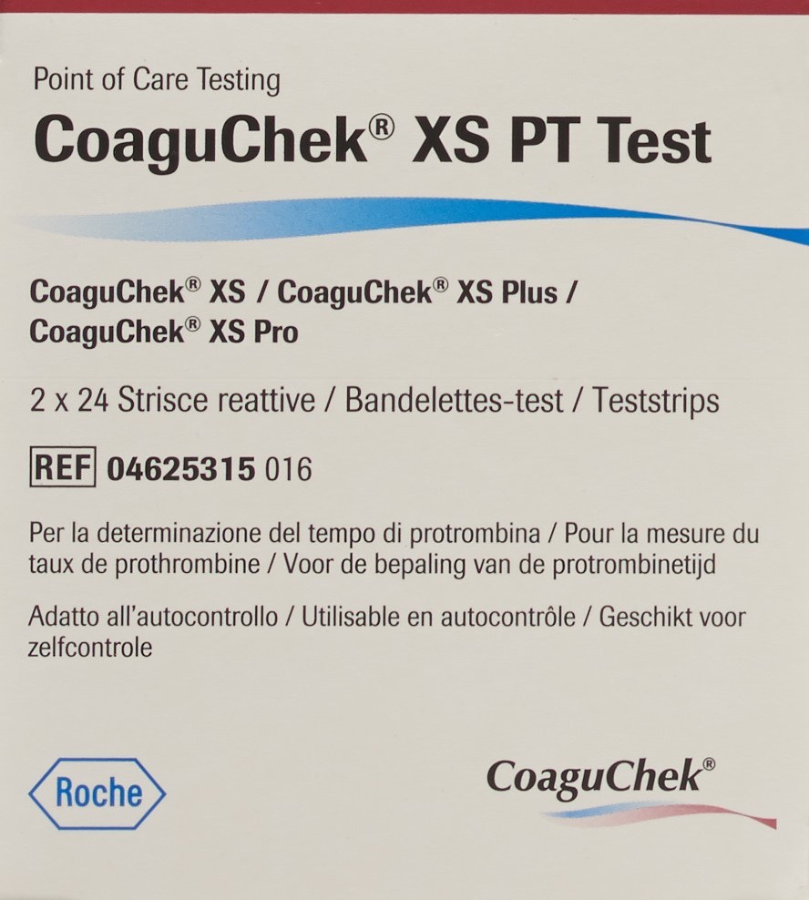 COAGUCHEK XS PT bandelettes 2 x 24 pce