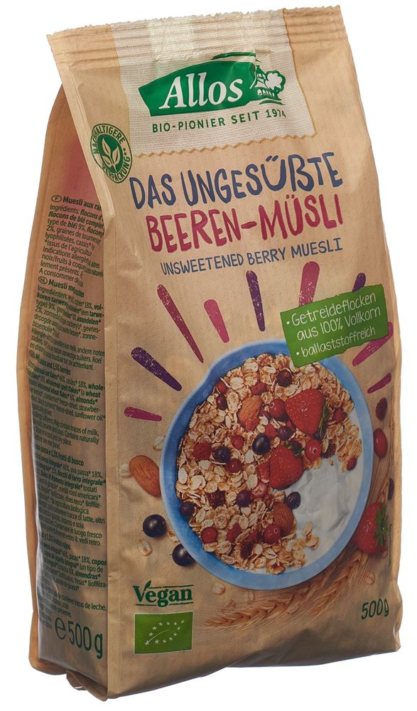 ALLOS Das ungesüsste Beeren-Müsli Btl 500 g
