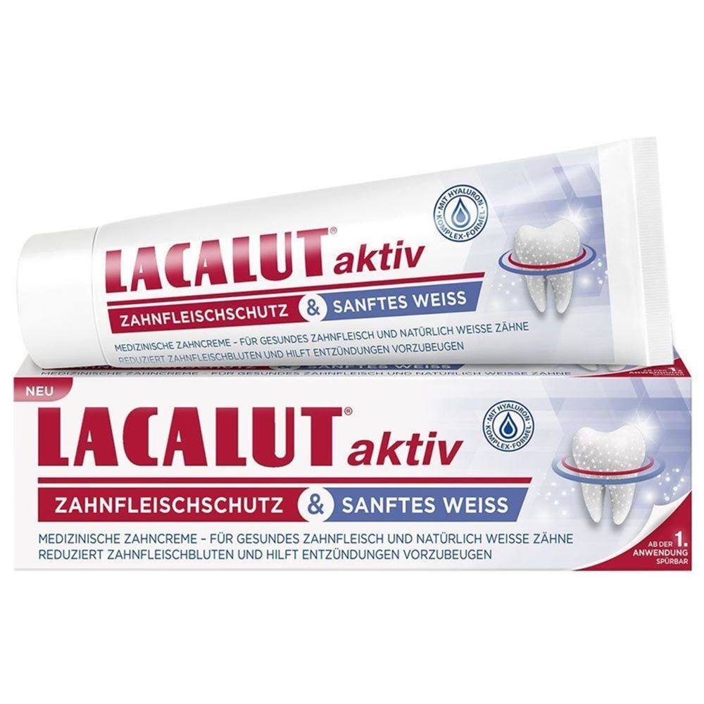 LACALUT aktiv Zahncreme sanftes Weiss 75 ml