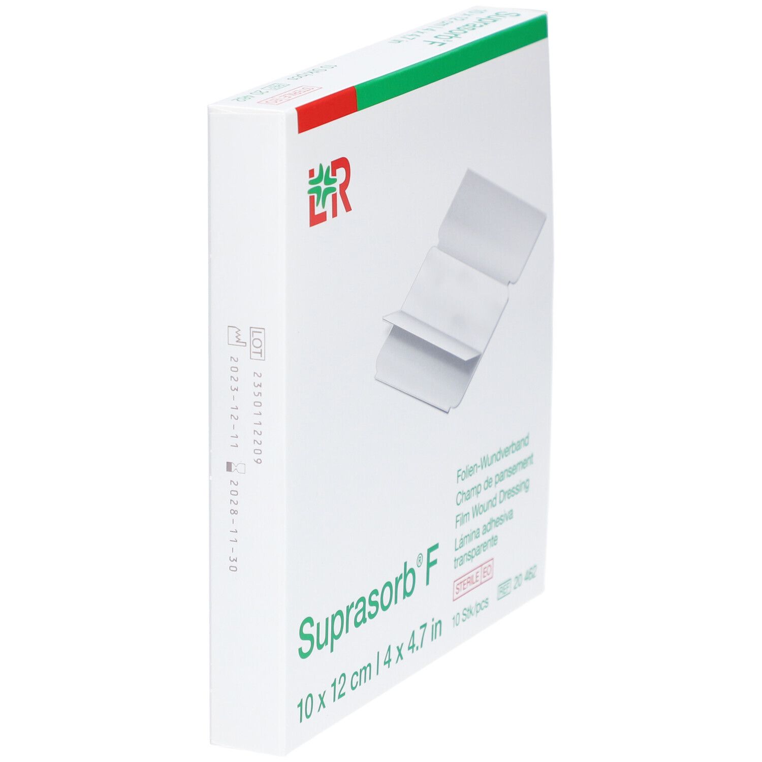 Folienverband Suprasorb F steril (10x12cm, 10 Stück)