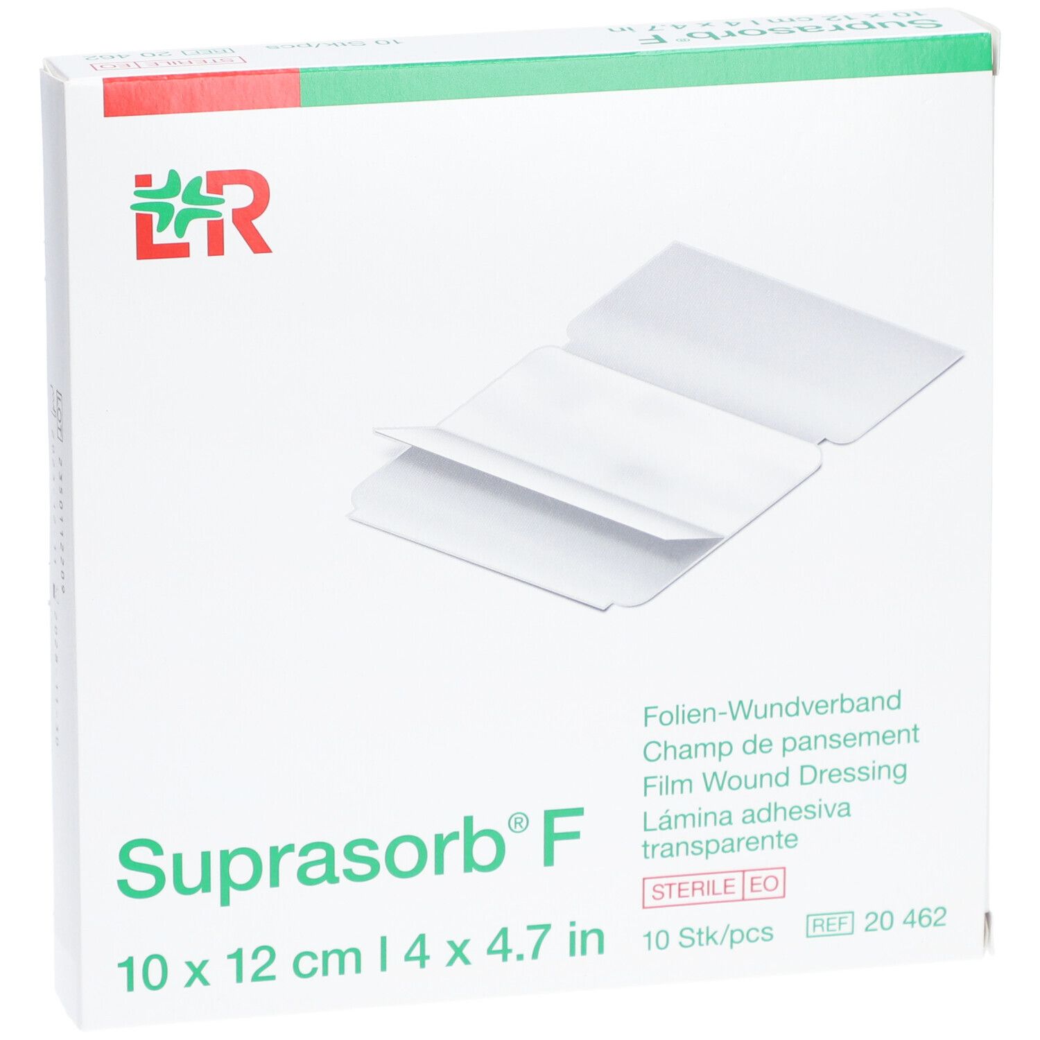 Folienverband Suprasorb F steril (10x12cm, 10 Stück)