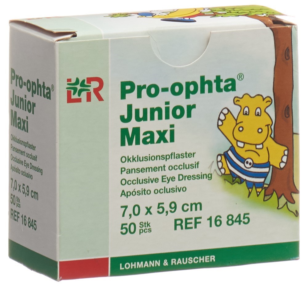 PRO-OPHTA Jun Augenpflaster maxi 7.0x5.9cm 50 Stk
