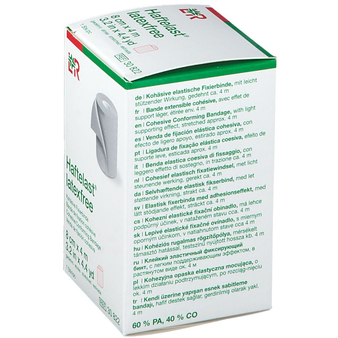 HAFTELAST latexf koh Fixierbinde 8cmx4m creme