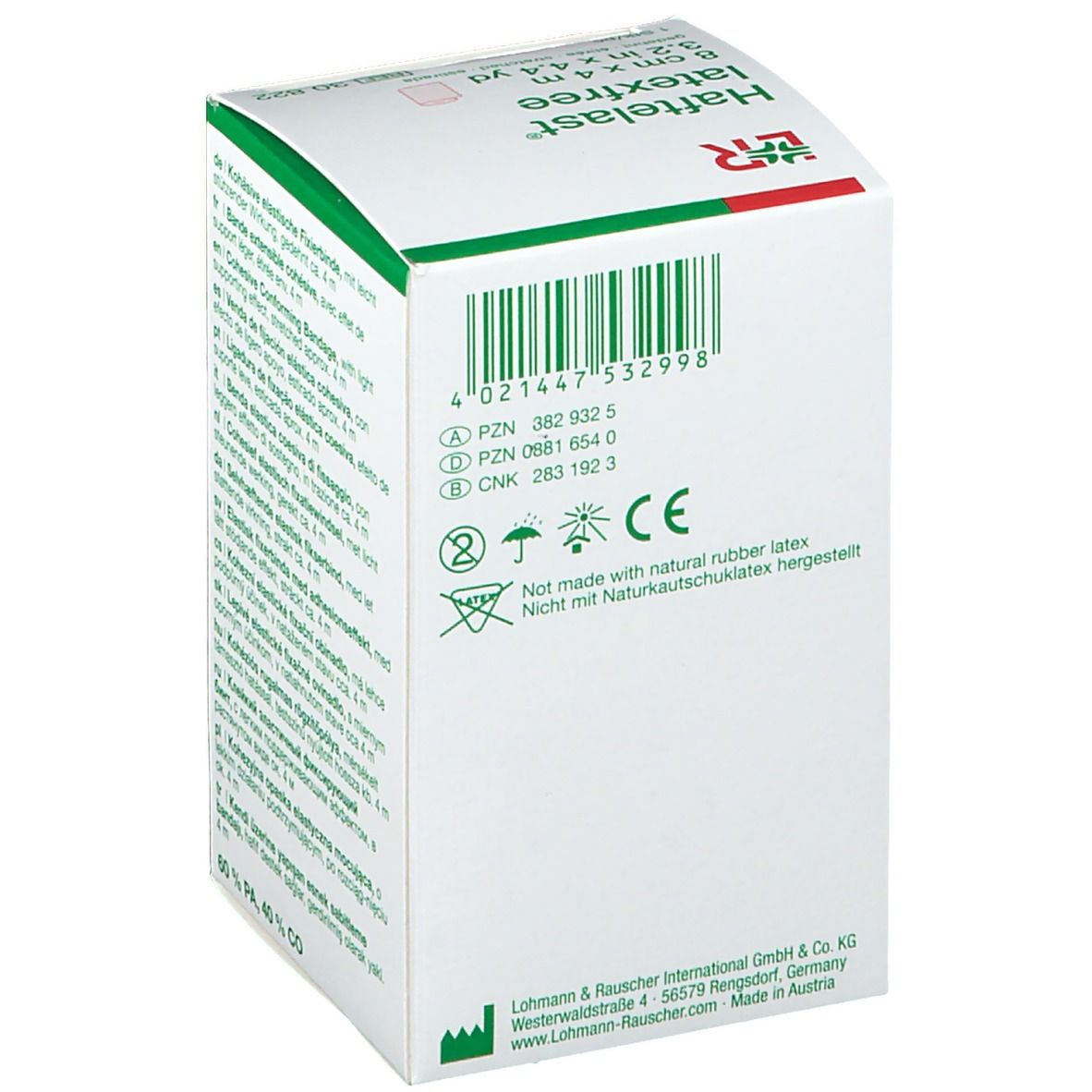 HAFTELAST latexf koh Fixierbinde 8cmx4m creme