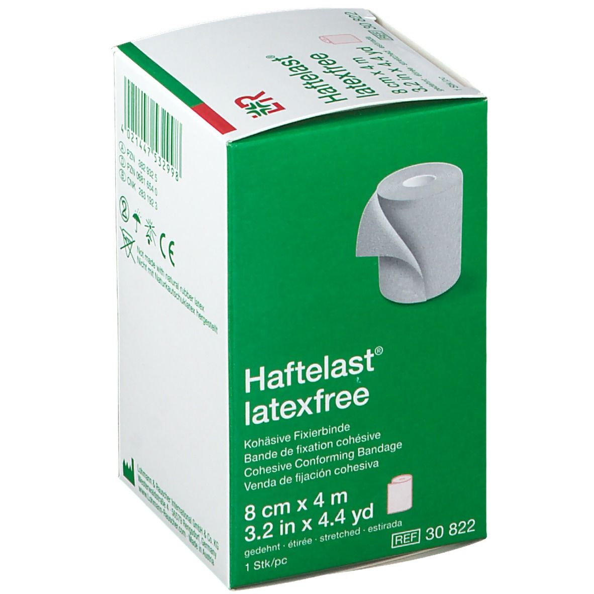 HAFTELAST latexf koh Fixierbinde 8cmx4m creme