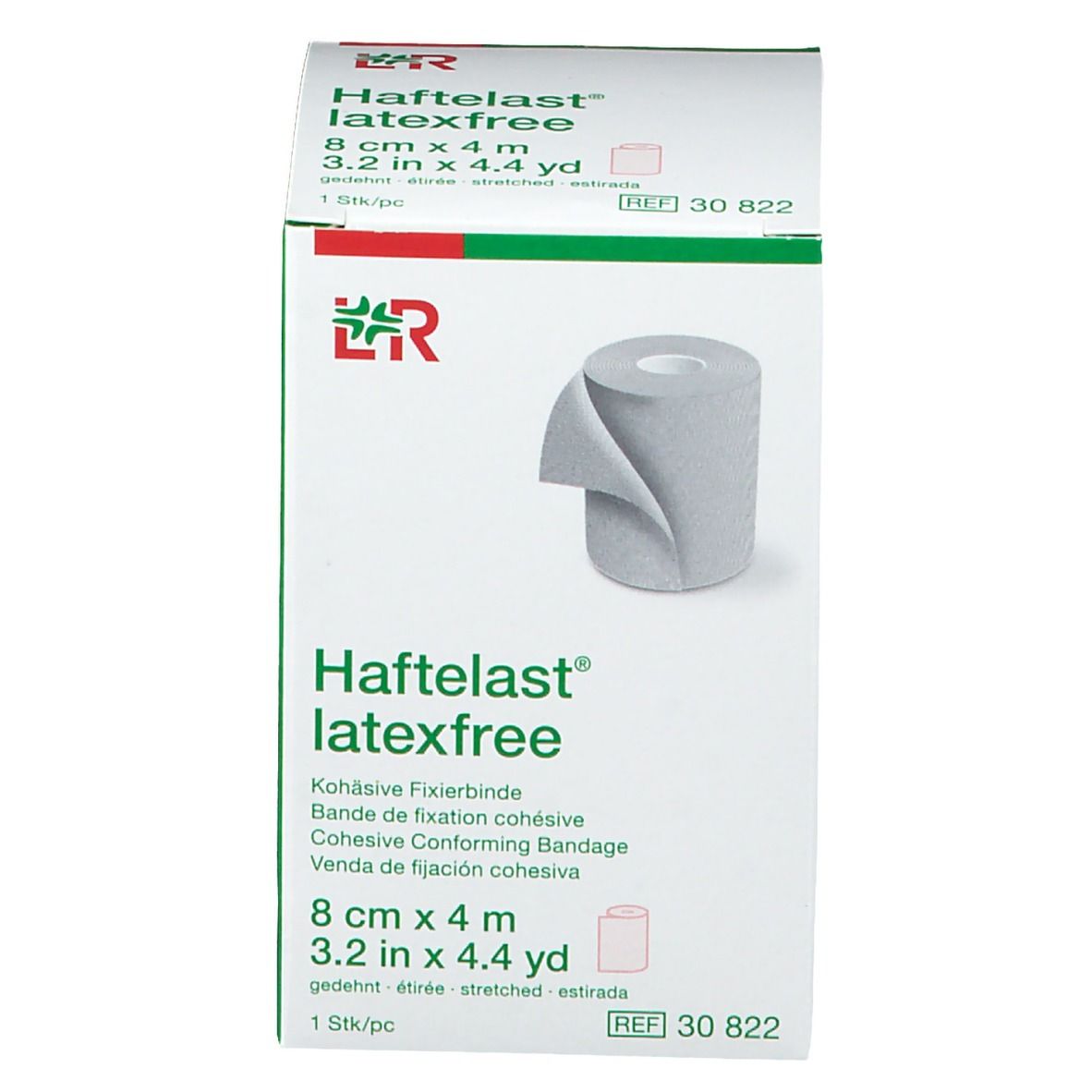 HAFTELAST latexf koh Fixierbinde 8cmx4m creme