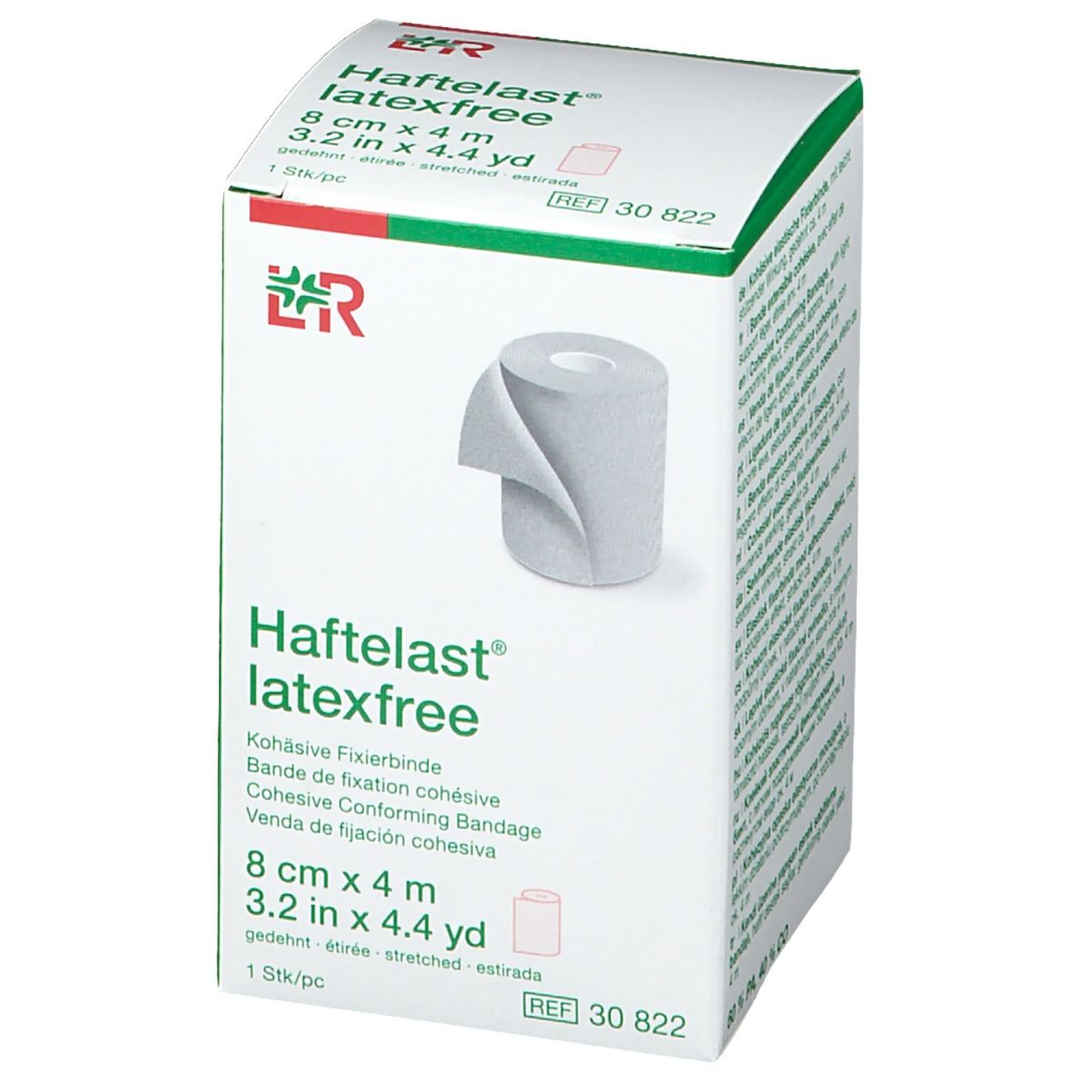 HAFTELAST latexf koh Fixierbinde 8cmx4m creme