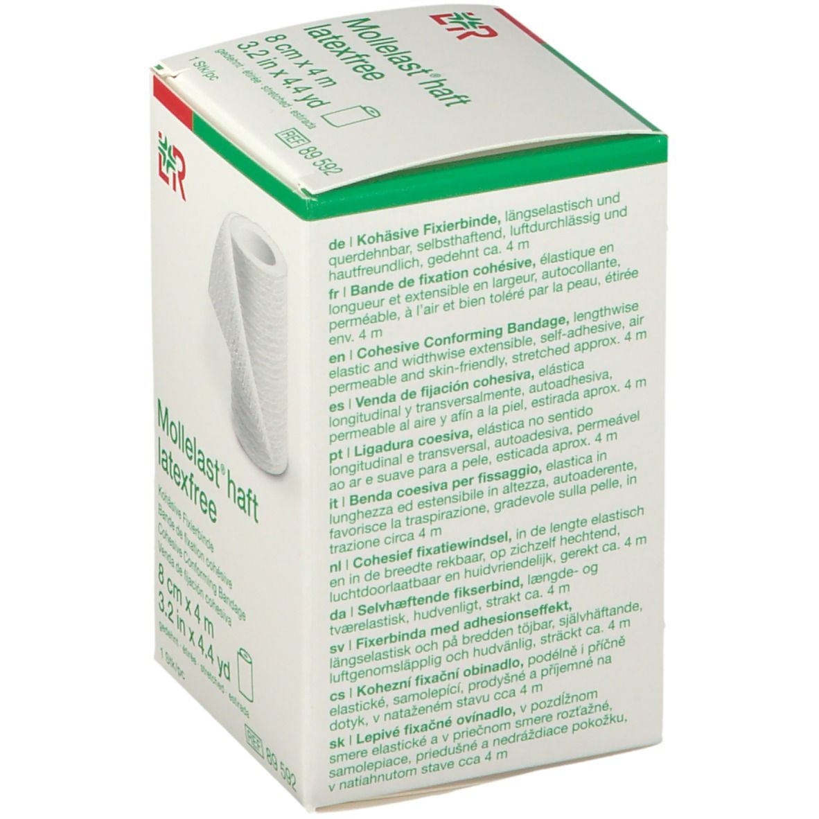 MOLLELAST haft bande fixation 8cmx4m sans latex