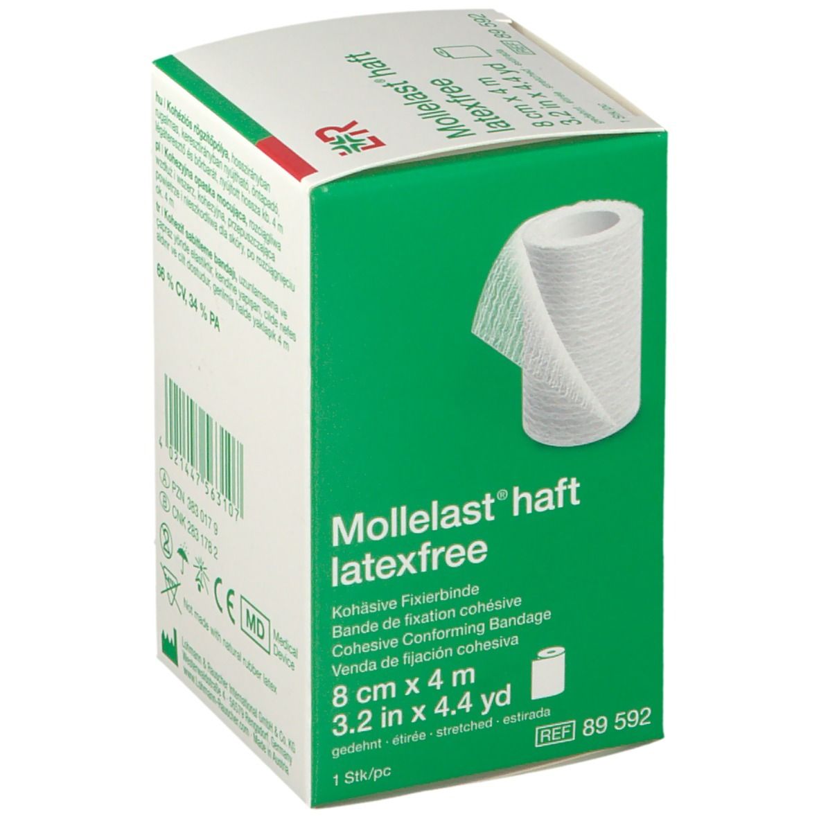 MOLLELAST haft bande fixation 8cmx4m sans latex