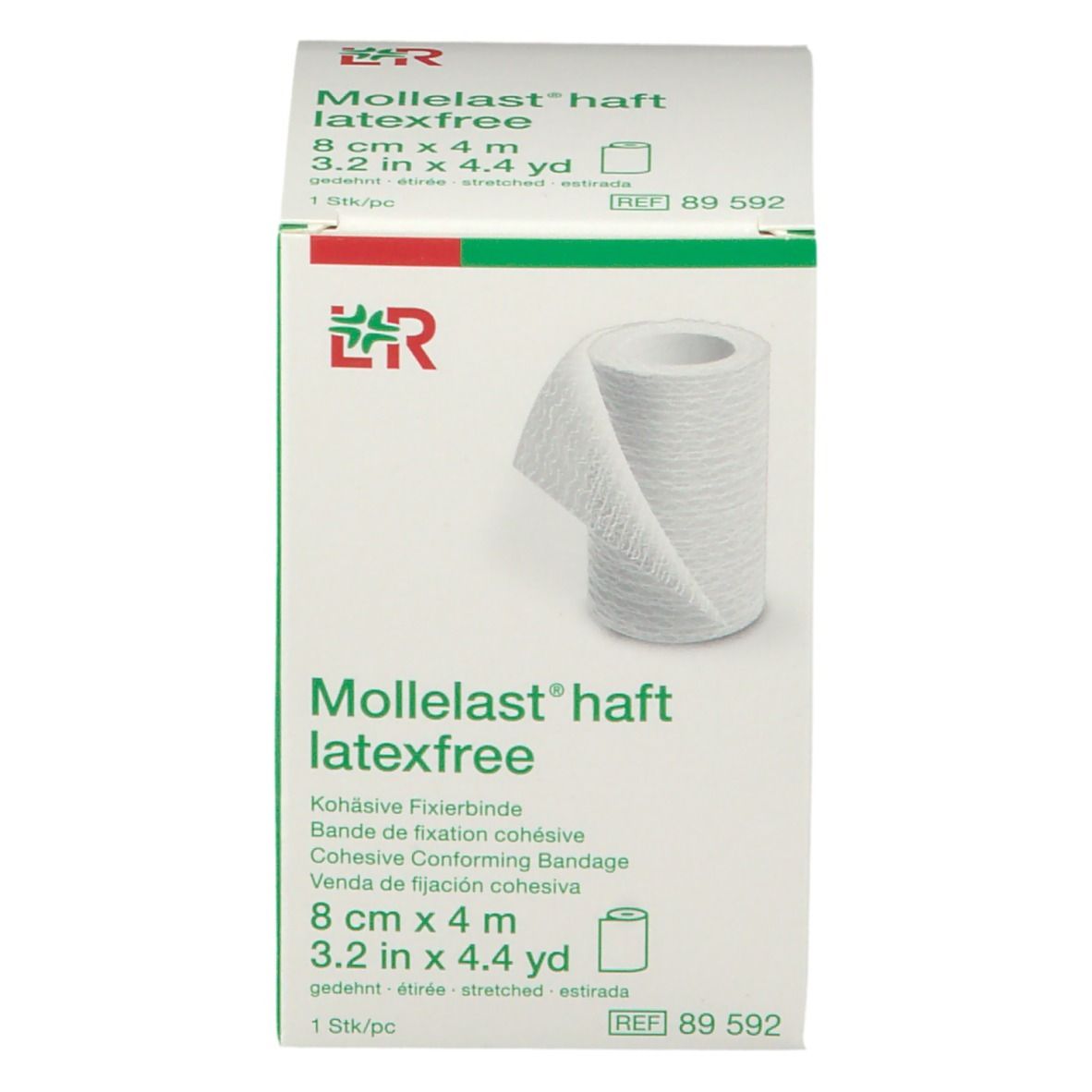 MOLLELAST haft bande fixation 8cmx4m sans latex