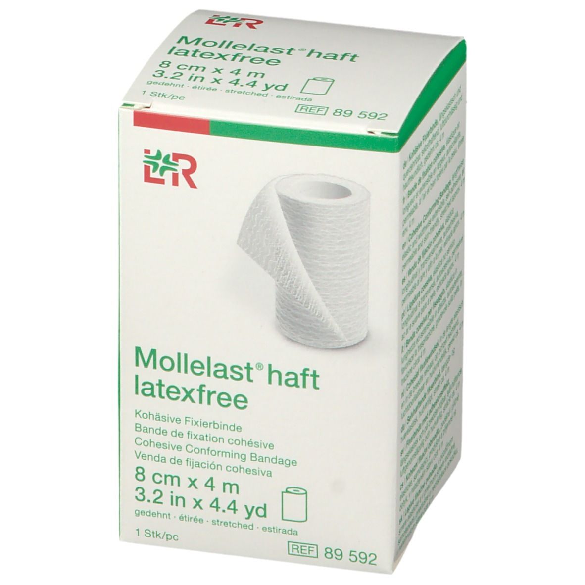 MOLLELAST haft bande fixation 8cmx4m sans latex