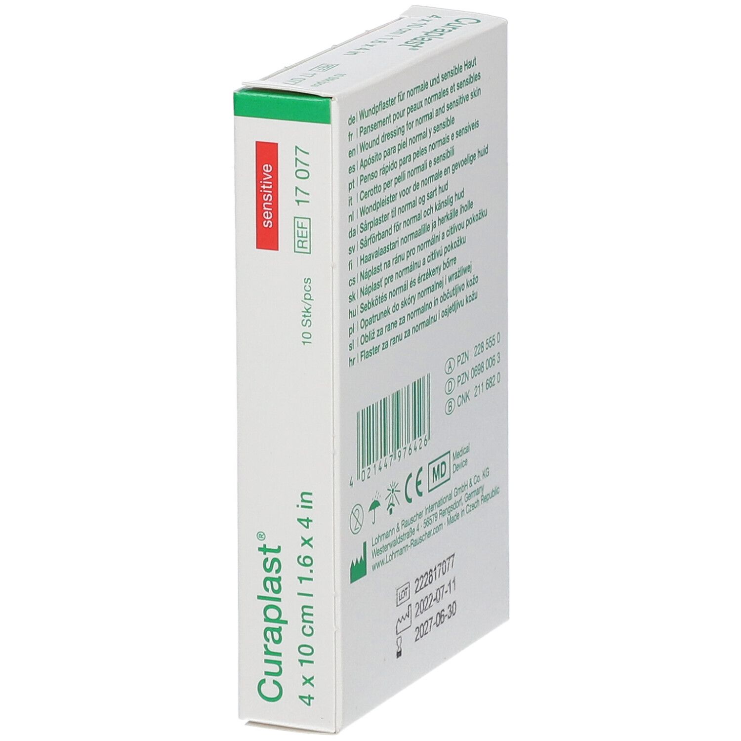 CURAPLAST Wundverband 4cmx10cm hautfarbig 10 Stk