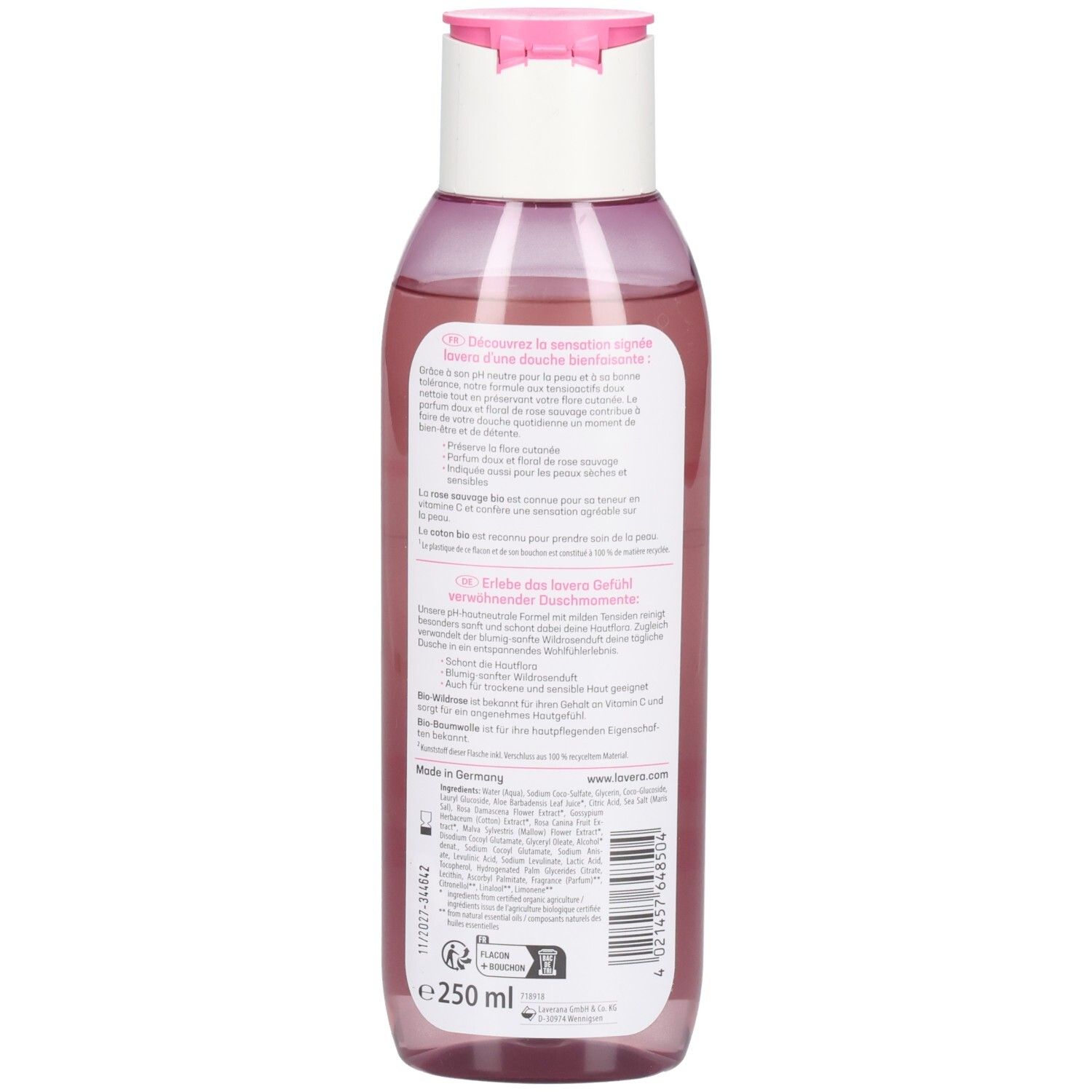 LAVERA Pflegedusche Verw Bio Wildr&Bio Baum 250 ml