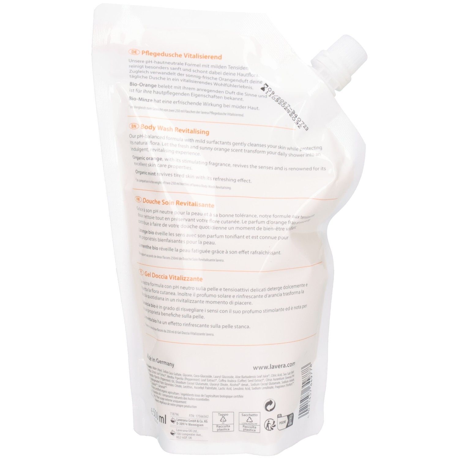 LAVERA Pflegedusche Vital Bio Or&Bio Min NB 500 ml