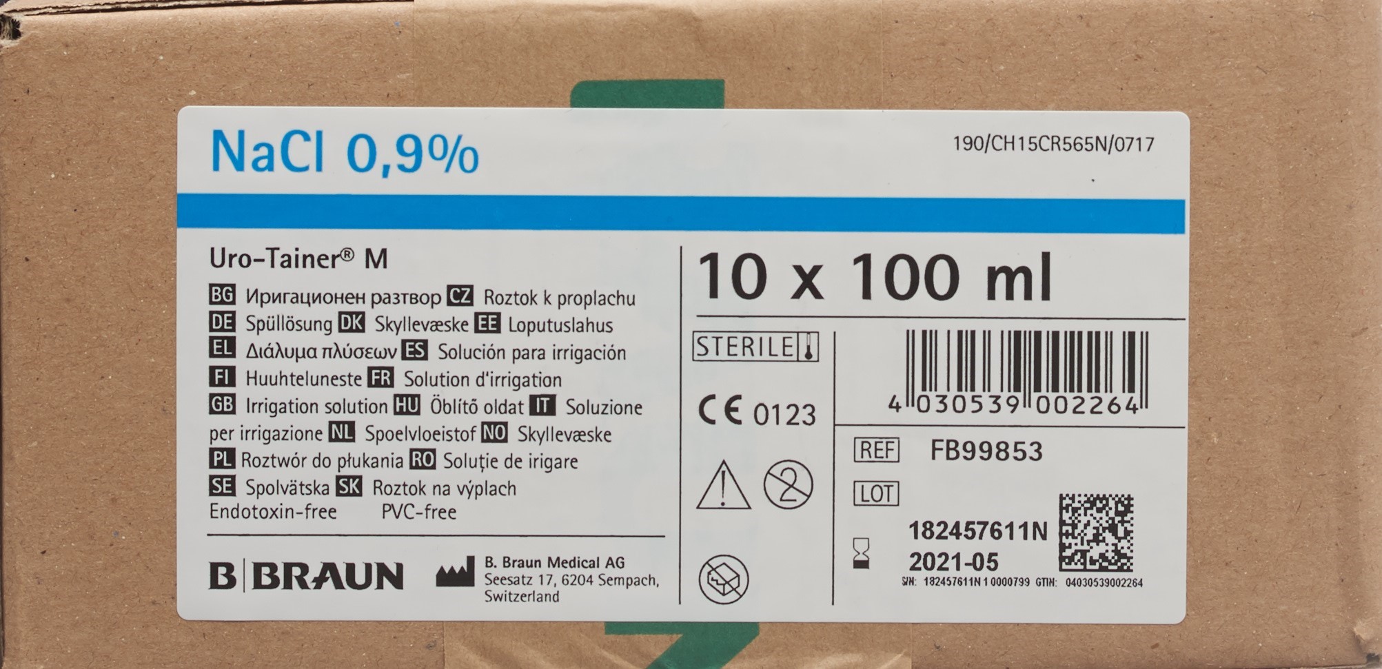 URO-TAINER M NaCl sol rinç 0.9 % 10 sach 100 ml