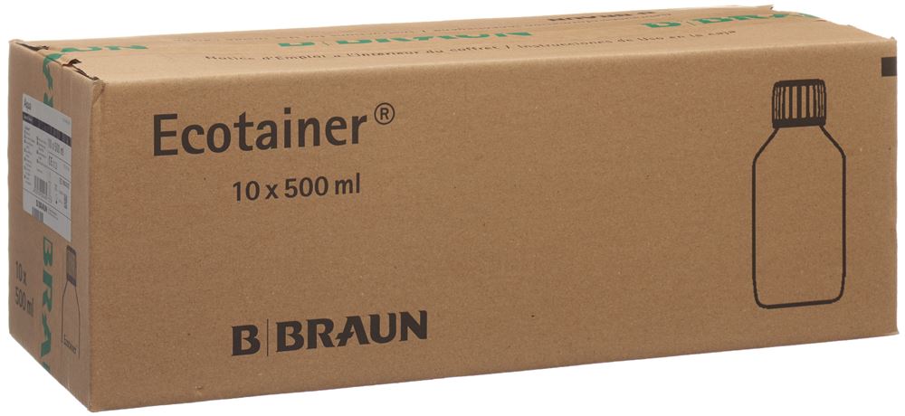 B. BRAUN Aqua Dest sol rinç 10 Ecotainer 500 ml