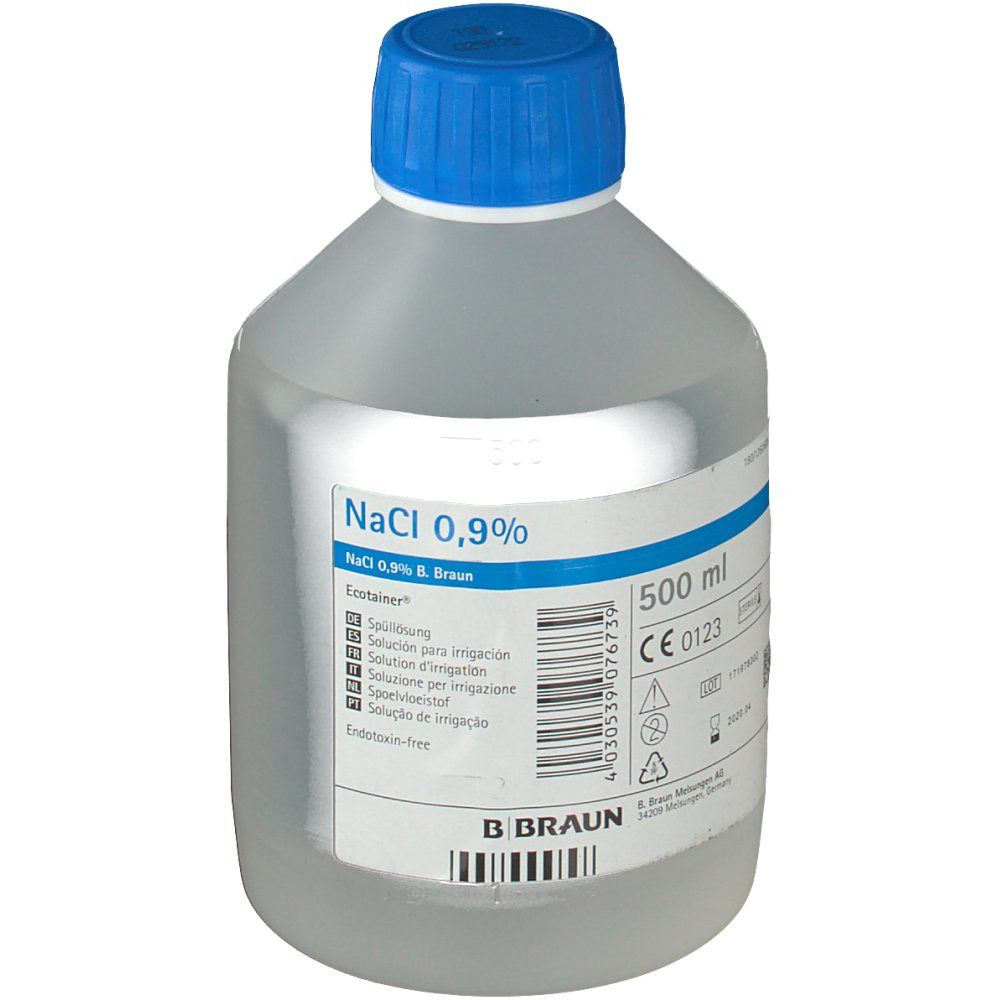 NACL 0,9% B. BRAUN        ET 500 ML WEST
