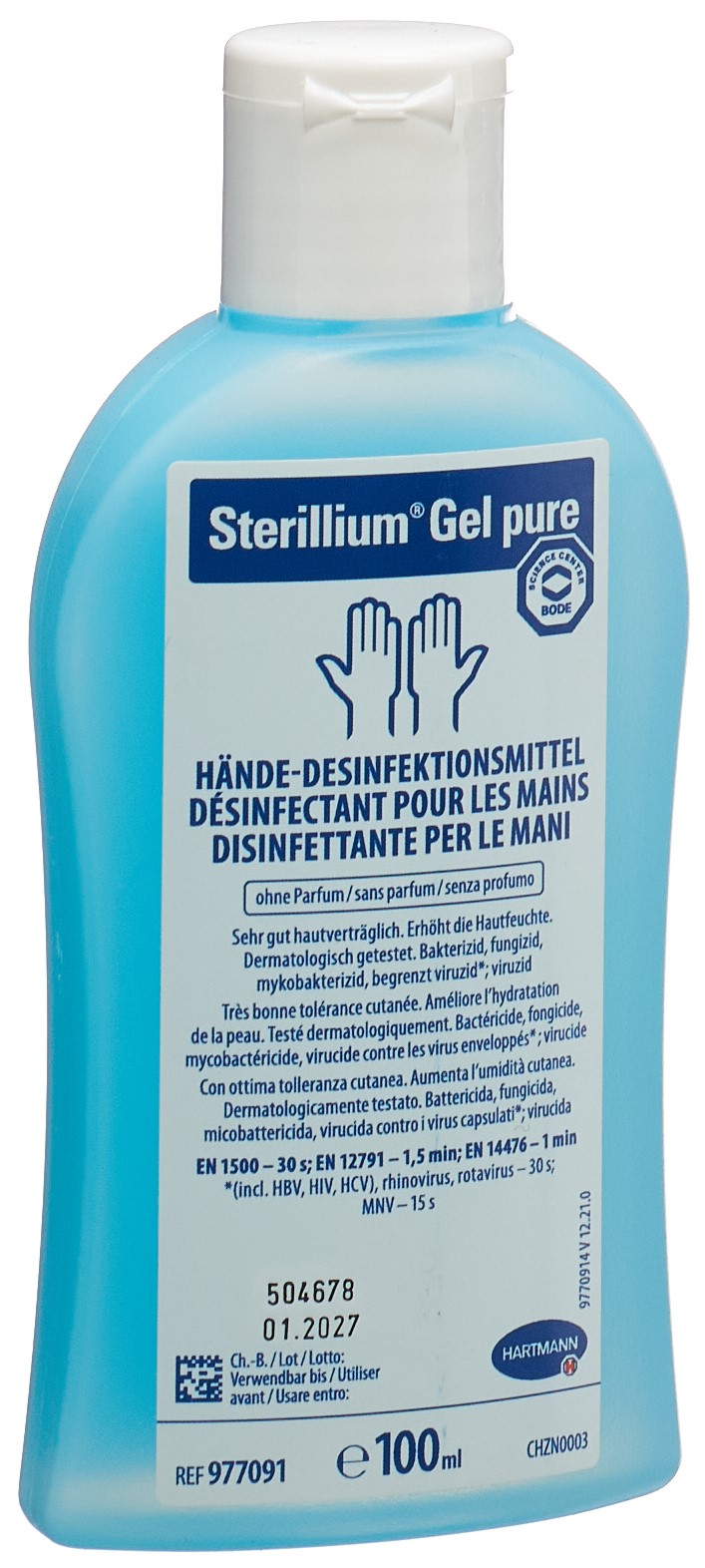 STERILLIUM Gel pure Fl 100 ml