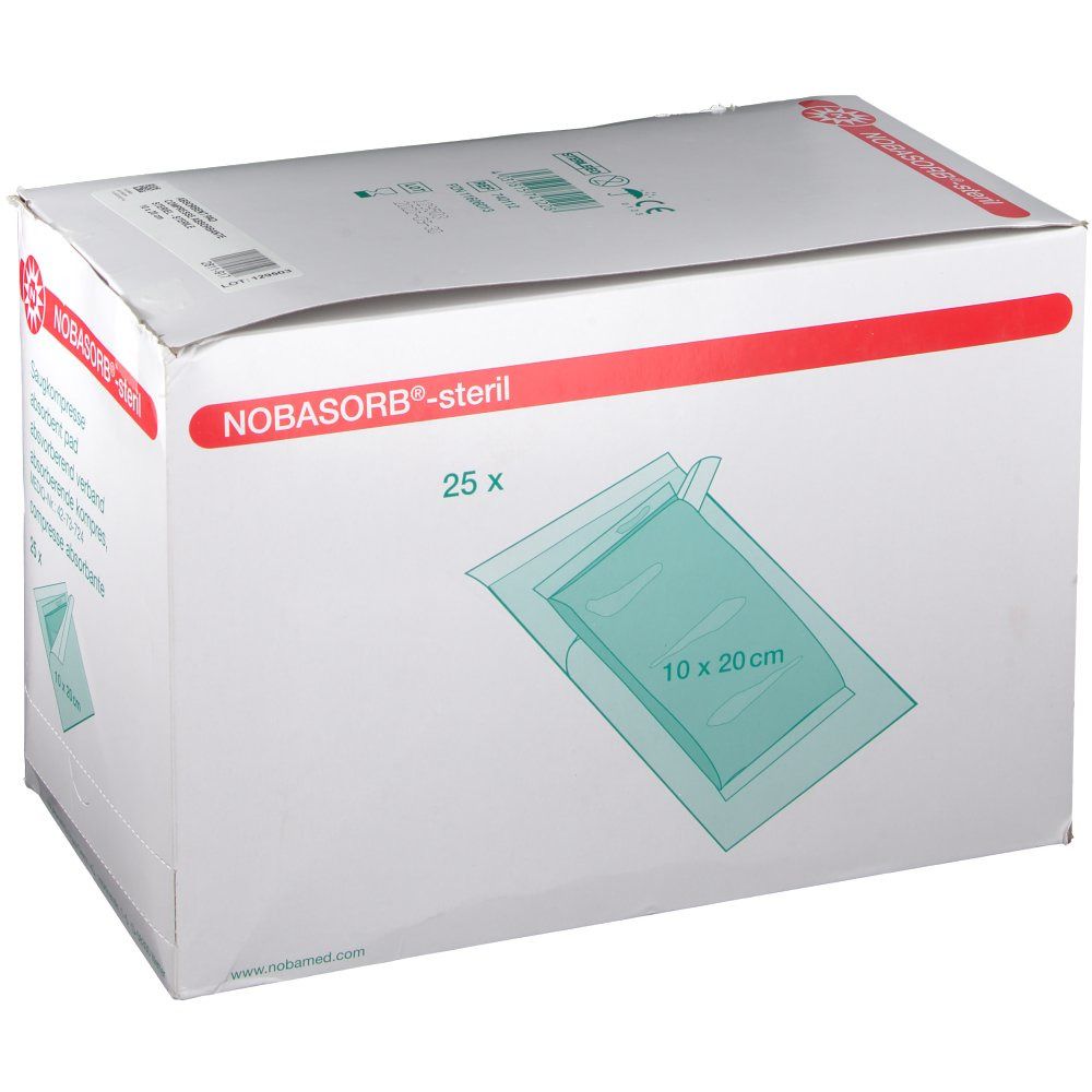 Saugkompresse Nobasorb steril 10x20cm