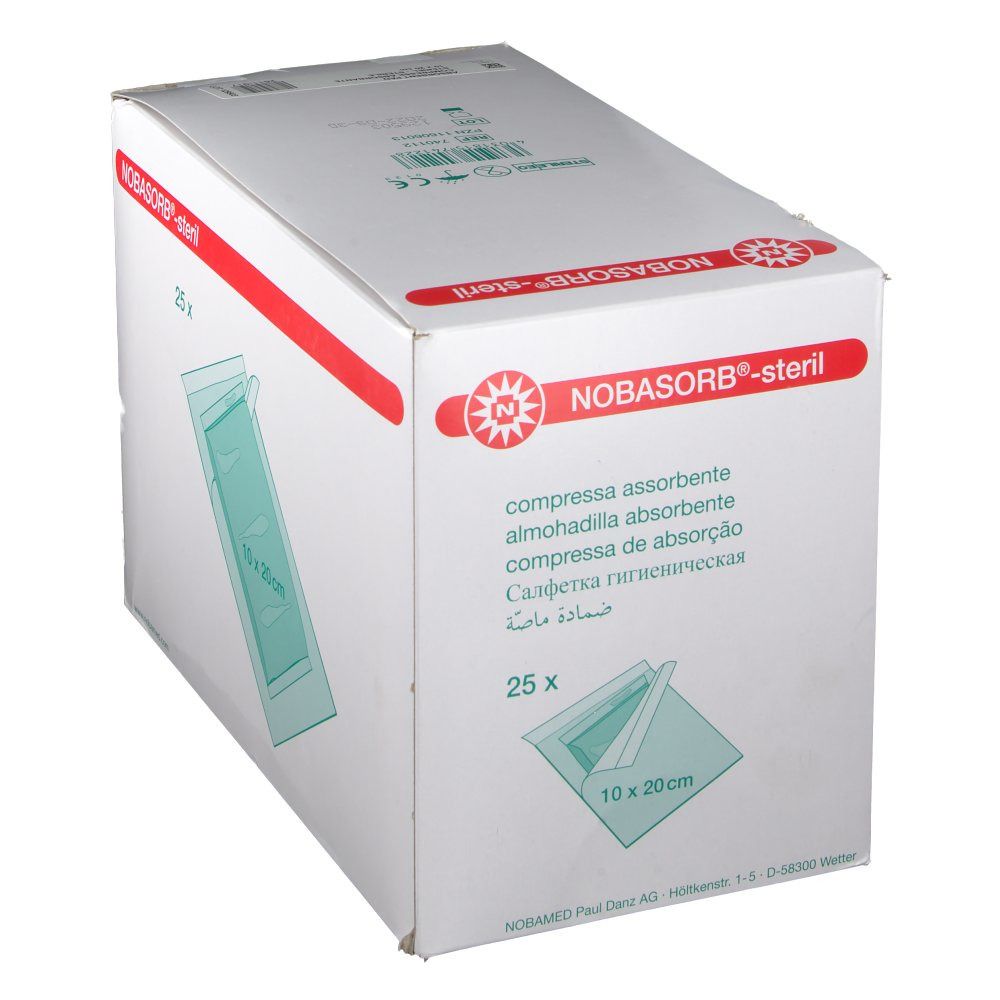 Saugkompresse Nobasorb steril 10x20cm