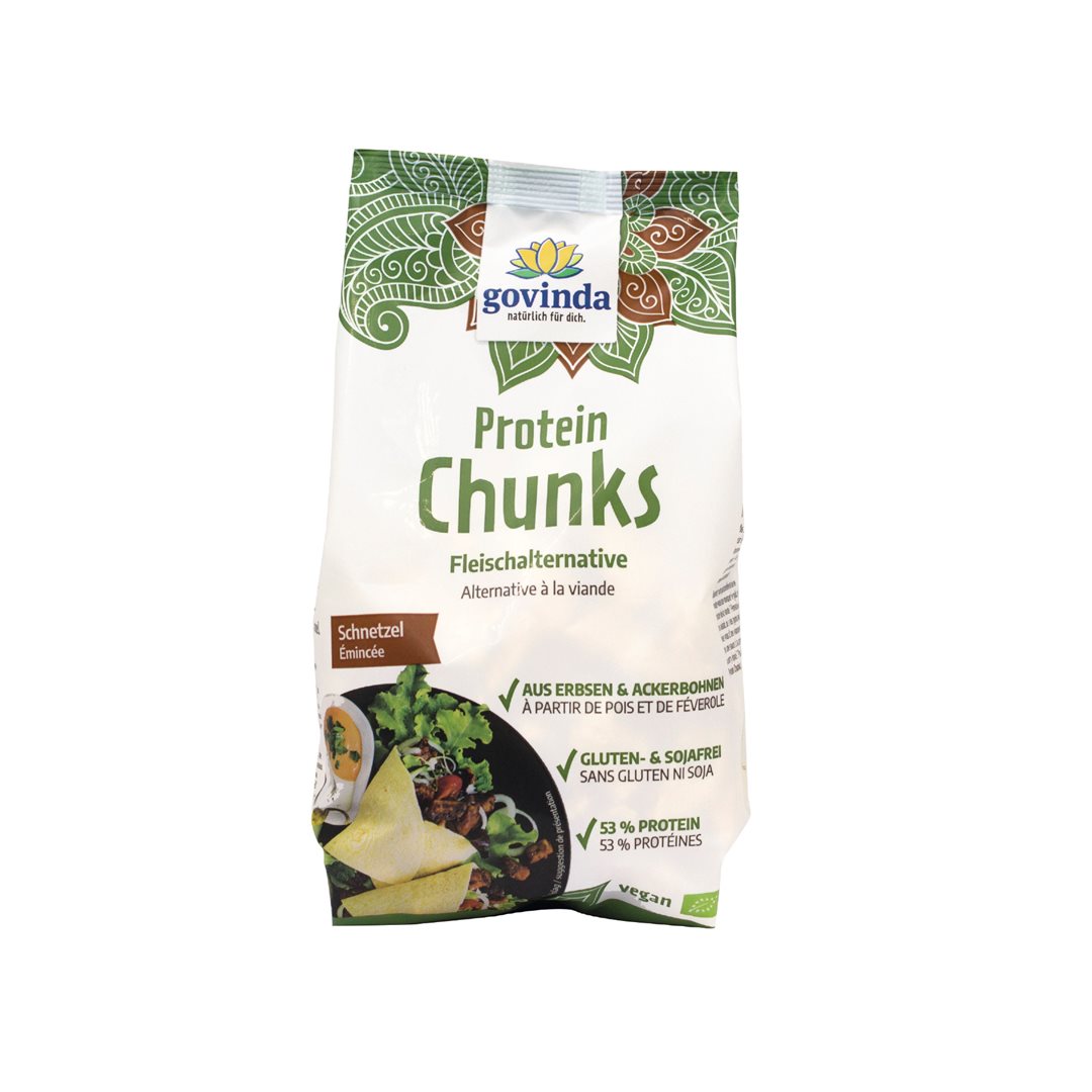 GOVINDA Protein Chunks Schnetzel Btl 125 g